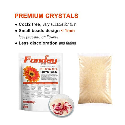 Silica Gel Flower Drying Crystals-3LB+Mold+Resin